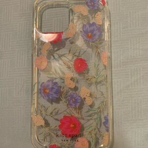 kate spade Floral Clear iPhone Case with Red and Purple Accents